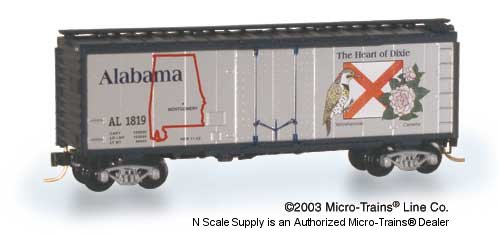 MTL - Box, Standard - Alabama - Micro-Trains 021 00 372